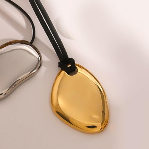 Frodete Statement Necklace for Women Chunky Gold Necklaces Long Pendant Necklace Boho Necklaces Gold Pendant Jewelry Cowboy Chic Style Cowgirl Outfit - color: Z3:Gold Pendant Necklace