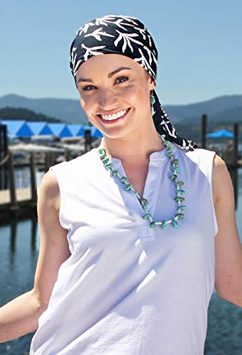 Hats Scarves & More Chemo Scarf Head Scarves for Women Cancer Headwear Headscarf Head Coverings 28 Inch Square Batik - color: Tribal Dance