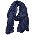 woogwin Women's Cotton Scarves Lady Light Soft Fashion Solid Scarf Wrap Shawl - color: Navyblue
