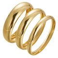 Chunky Gold Bangle Bracelets for Women, Dainty 14k Gold Plated Big Stackable Bangles Set, Trendy Cuff Bracelet Stack Fashion Jewelry Gifts - style: A1-gold
