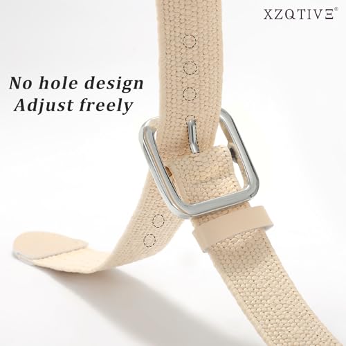 XZQTIVE Straw Woven Elastic Belt for Women Stretch Waist Belt for Dress Boho Raffia Ladies Belt with Gold/Sliver Buckle - color: Beige(silver Buckle), size: Fit Waist Size Below 41"