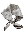 21 x 21 Inch Cotton Bandana for Women and Men,Soft Breathable Head Scarf, Multi-purpose Headband, Hair Scarf - color: Sunflower Gray-un15