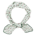 Large Cotton Bandanas for Women, 27 x 27 inch Hair Neck Scarf, Headband Square Scarf - color: Green-small Pink Flowers
