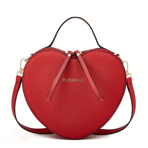 Crossbody Purse for Women Small Crossbody Bags Trendy Vegan Leather with Adjustable Shoulder Straps Gift for Mother Wife Mom - color: 669-red