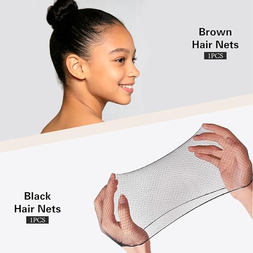 Hair Accessories Kit, Bobby Pins Set with Storage Box, Dance Competition Essentials Hair Styling Kit for Women Travel Ballet Updo Hairstyles (Brown) - color: Brown