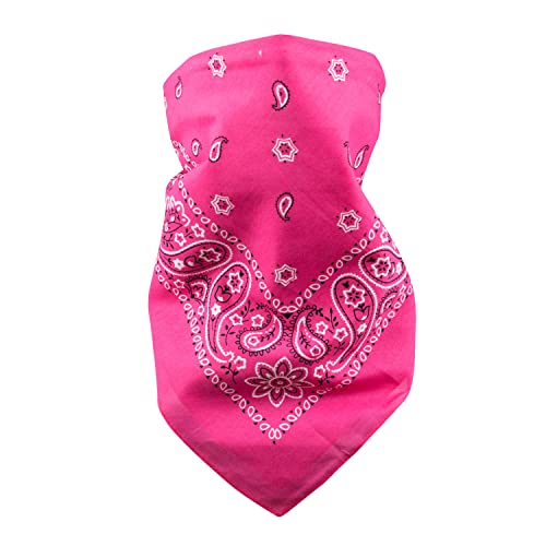Levi’s All-Gender Multi-Purpose Bandana Gift Set – Headband, Wrap, Face & Neck Coverage - color: Pink/White, size: Pack 2