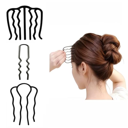 Elegant Hair Fork for Women, Updo Hair Pin for Thick Hair, Decorative Bun Holder Clip, Modern Hair Stick for Chignon and Twist