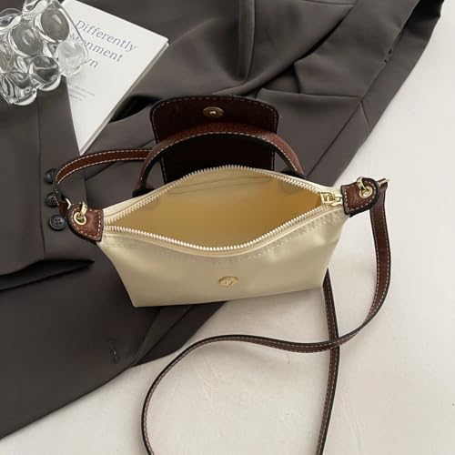 Dreubea Womens Chic Mini Bag Convertible Crossbody & Top-Handle Handbag for Everyday Elegance - color: Cream