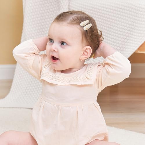 YLEN YHXX 20 PCS Baby Snap Hair Clips Mini Baby Barrettes 1.5 Inches Cute Floral Print Toddler Hair Clips Non Slip Wrapped Girls Hair Clips Hair Accessories for Infants Toddler - color: 20PCS-A