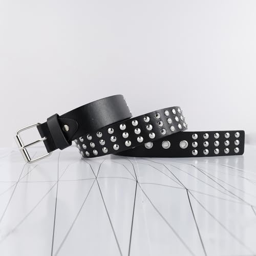 MILAKOO Punk Leather Waist Belt for Women Vintage Accessories for Hippie Skateboarding Enthusiasts - color: E