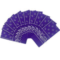 Vamqor 100% Cotton 10 Pack Fine Bandanas - color: Purple