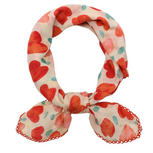 Large Cotton Bandanas for Women, 27 x 27 inch Hair Neck Scarf, Headband Square Scarf - color: H-red Green White