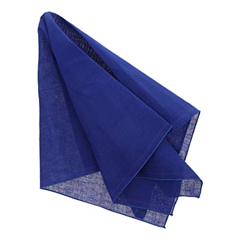 Motique Accessories Solid Color Bandana - Set of 4 - color: Black Blue