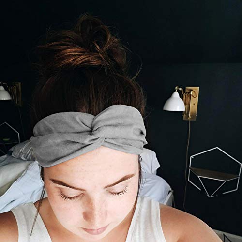 DRESHOW 10 Pack Boho Headbands for Women Girls Elastic Back Criss Cross Hair Band Twisted Head Wrap Solid Hair Accessories - color: 10 Pack Style E