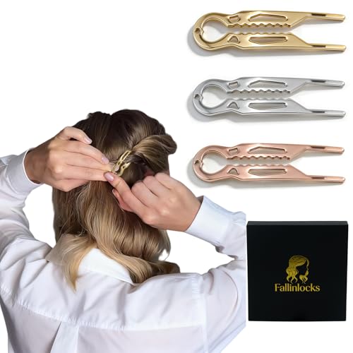 3 Pcs French Hair Pins for Women, 2.36" Small Elegant & Durable Metal U Shaped Hairpins for Thick or Thin Hair and Hairstyles, Secure Hold All Day, Comfortable Fit | Ideal Gifts for Women - size: Small