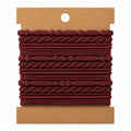 Elm City Direct 12pcs Hair Tie Bracelets, Boho Hair Ties for Women, Elastic Bands for Ponytails (Burgundy) - color: Burgundy