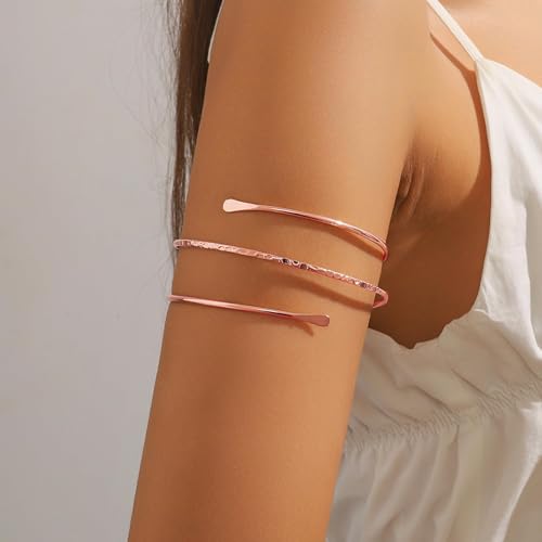 Frodete Arm Cuff Bracelet for Women Gold Upper Arm Jewelry Bangle Cuff Bracelets Starfish Shell Beach Jewelry Trendy Stuff Gifts - color: B3:arm cuff