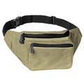 Olive Green Fanny Pack Belt bag - Crossbody Waist Bag for Men or Women - Hands-Free, Waterproof Large Bumbag for Hiking, Running, and Travel - color: Olive Green