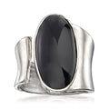 Ross-Simons Wrap Ring in Sterling Silver - color: Black, size: Size 6