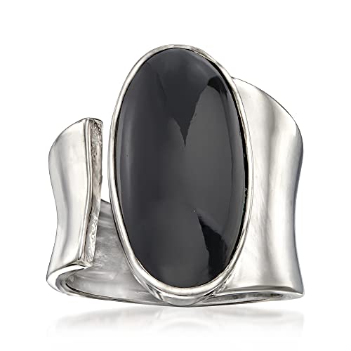 Ross-Simons Wrap Ring in Sterling Silver - color: Black, size: Size 5