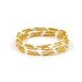 Dainty Gold Plated Pearl Crystal Beaded Bracelets Set for Women 14K Gold Plated Bead Pearl Beads Bracelet Stackable Paperclip Link Chain Bracelets Gold Plated Bracelets for Women Trendy Jewelry - color: Style10-Gold&White 5pcs