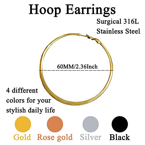 Fashion Crystal Jewelry Set Gold Plated Jewelry Weddings Dubai Gold Necklace Earrings Set Gift - color: Gold Hoop Earrings Flatten