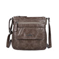 Angelkiss Small Womens Crossbody Bag Leather Shoulder Purse for Women Hobo Bag with Adjustable Shoulder Strap - color: 16taupe