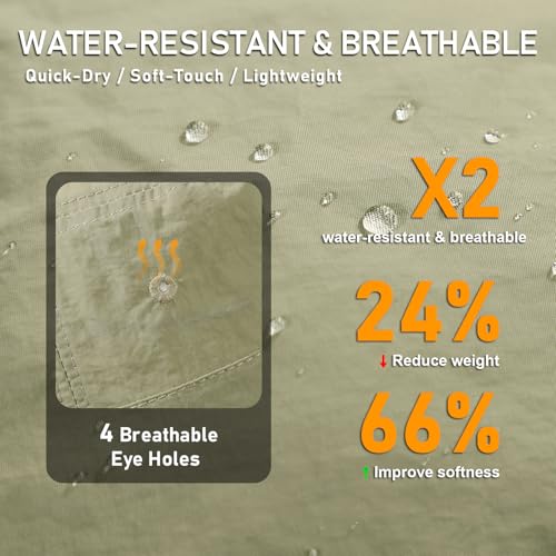 Water-Resistant Bucket Hat for Women Men Rain Hat UPF 50+ Boonie Sun Hat Foldable Summer Floppy Fishing Safari Hats - color: Light Green
