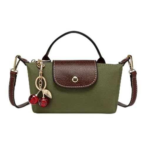 Dreubea Womens Chic Mini Bag Convertible Crossbody & Top-Handle Handbag for Everyday Elegance - color: Army Green