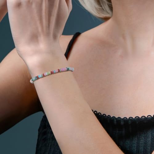 COAI Colorful Gemstone Necklace for Women, Vacation Jewelry Beaded Summer Necklace for Women - style: Beads Bracelet