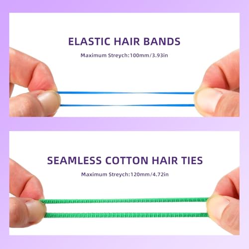 Toddlers Hair Accessories Set for Girls - Colorful Small Rubber Bands,No Damage Elastic Hair Ties and Topsy Tail Tools - size: 1 Count (Pack of 1)
