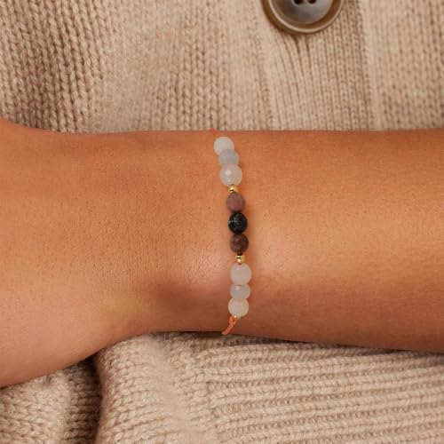 Empath Anxiety Calming Protection Bracelets Gifts for Her, Natural Healing Natural Stone Beaded Bracelet Healing Bracelets Jewelry for Women - color: Healthy Pregnancy