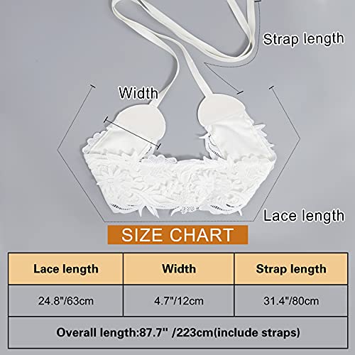 Lovful Womens Faux Leather Lace Wrap Around Obi Belt Waist Boho Band Wide Belts