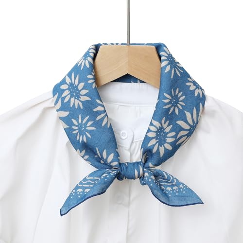 STARWHISPER Multicolored 22''x22'' Cotton Bandana for Women and Men Multi-purpose Headband Hair Scarf Protective Coverage - color: D13