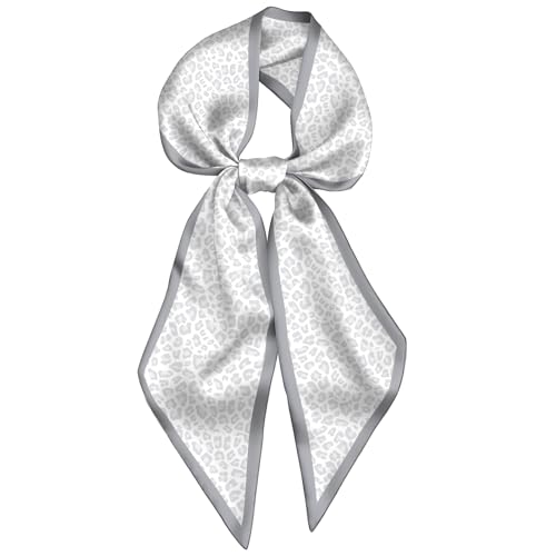 Head Hair Scarf Neck Silk Feeling Scarves Long Thin Satin Fashion Handbag Cute Decoration Women Girls 59 * 6.7'' - color: O-13-leopard