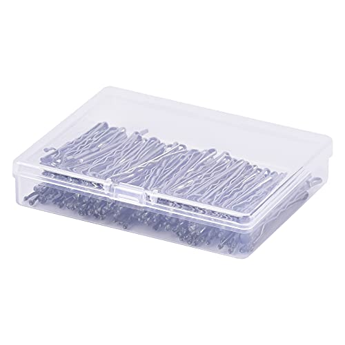 MORGLES Silver Bobby Pins for Gray Hair 120PCS 2Inches Hair Pins for Women with Box - color: Silver（2inch)