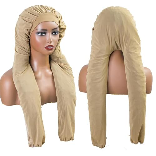 Bonnet for Braids, Braid Bonnets for Sleeping Women, Long Hair for Women, 2 in 1 Hair & Braids Protection - color: Skin