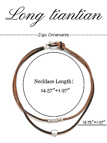 Boho Outfits for Women Boho Necklaces Country Concert Outfits Nashville Western Jewelry Choker Necklaces Long Leather Necklace Western Dress Jewelry Country Cowgirl Accessories Gifts - color: J:Heart Beaded Choker