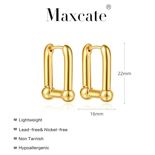 4 Pair Small Gold Hoop Earrings for Women Sensitive Ears - Hypoallergenic 14k Real Gold Plated Hoops Zirconia Cartilage Huggie Earrings Set Helix Piercing Earring Gold Jewelry for Women Gift - color: 1943 Hoop Gold