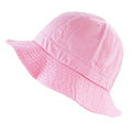 Women's Cotton Bucket Hat, Lightweight Packable Summer Sun Hat with Round Top Design for Beach Travel - color: 1. Tennis - Light Pink, size: Small-Medium