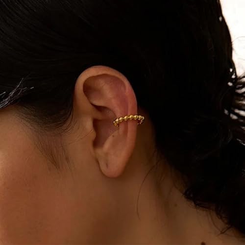 Ear Cuffs Non Piercing 14K Gold Plated Ear Cuff Earrings for Women Trendy Clip on Cartilage Earring Stacks Non Pierced Adjustable Fake Earrings Set Jewelry - color: B2:gold ear cuff 4pcs
