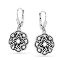 LeCalla 925 Sterling Silver Leverback Drop Earrings | Lightweight Celtic-Knot Filigree Heart Teardrop Dangle Earring for Women's Gift for Her - color: Celtic-Knot
