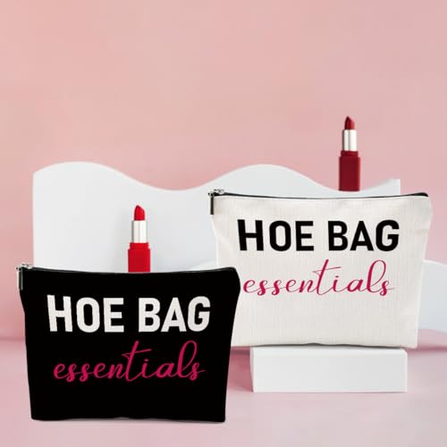 4 PCS Funny Gifts for Women Makeup Bag, Birthday Fun Hostess Gift for Women Girls Friends Cosmetic Bags Gag Gifts Girls Weekend Overnight Makeup Funny Travel Pouch, Black White - color: Multicolor 0093