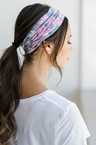 Maven Thread Wide Workout Headbands for Women – Non-Slip Sweatbands for Gym, Running & Yoga - color: Bodhi