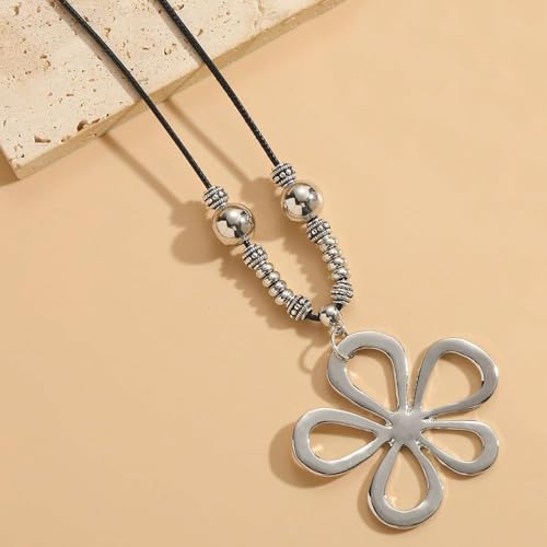 HUASAI Choker Necklace for Women Boho Necklaces Country Concert Outfits for Women Layered Western Choker Necklace Boho Cowgirl Jewelry Accessories Dress - color: U:Flower Boho Necklace