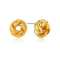SEADAY 14K Gold Plated Hoop Stud Earrings for Women, Dainty Fashion Jewelry Accessories, Gifts for Women - color: Gold-Braided Knot