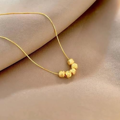 Gold Necklaces for Women Gifts - 14K Gold Plated Necklace for Women Necklaces for Her Tiny Fashion Jewelry for Teens，for Women Friends Jewelry Gifts，Necklace Gold Jewelry Birthday Gifts - style: Wufu Linmen necklace
