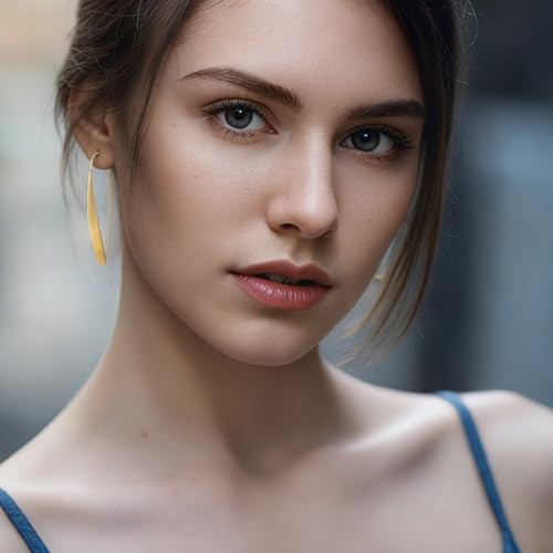 ILGANT Gold Flower Earrings Set for Women Chunky Gold Statement Earrings Big Plated Dangle Flower Jewelry for Women