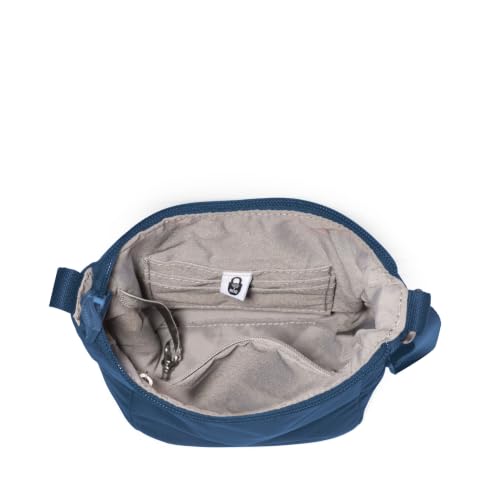 Baggallini Swift Mini Crossbody Bag for Women - 4.5x7 Small Travel Purse with Crossbody Strap and RFID - color: B-lite Admiral Blue
