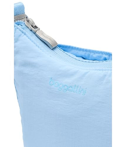 Baggallini Swift Mini Crossbody Bag for Women - 4.5x7 Small Travel Purse with Crossbody Strap and RFID - color: B-lite Ice Blue